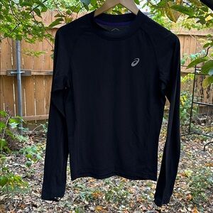Asics Black Performance Unisex Long Sleeve Top